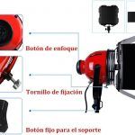 KIT DE 3 LUCES HALÓGENAS DIMEABLES. CUARZO 800W (BUTANITOS)